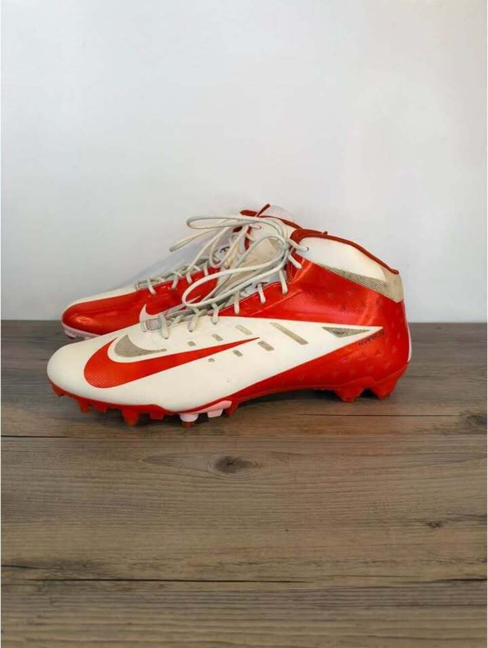 Nike Vapor Jet 4.2 Football Cleats Mens Size 16 Orange White